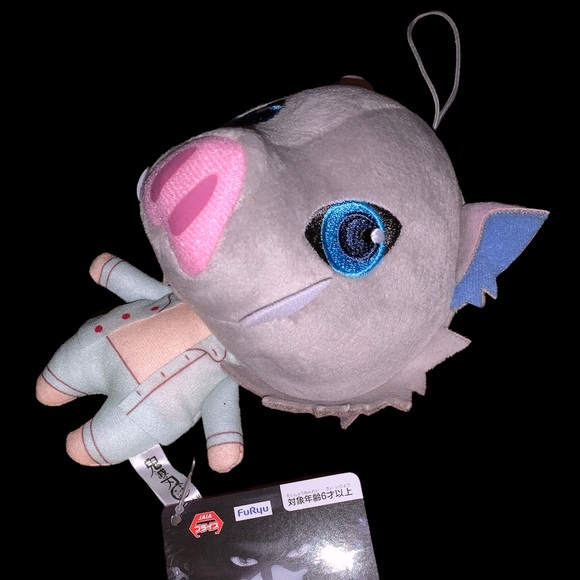 New from Japan Inosuke Hashibira Plushie Demon Slayer Kimetsu No Yaiba Anime - Picture 8 of 10